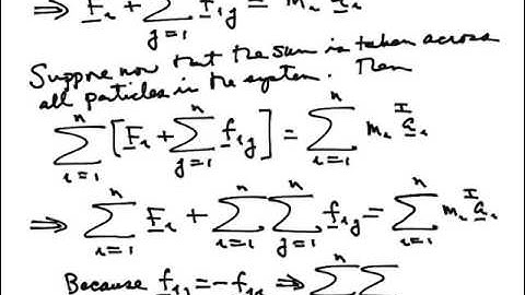 Lecture 20:  Kinetics of a System of Particles - Newton