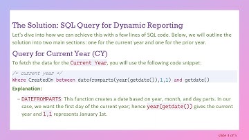 Dynamic Date Reporting: Create Current Year and Prior Year Queries Effortlessly