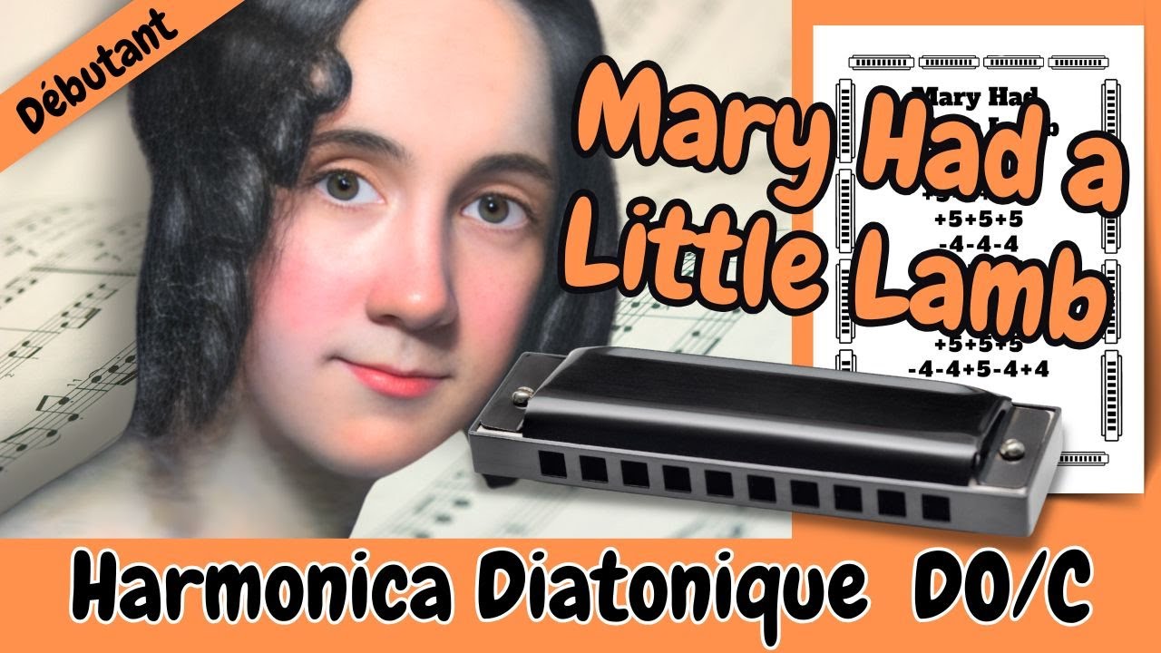 MARY HAD A LITTLE LAMB, tablature GRATUITE pour harmonica diatonique Do / C