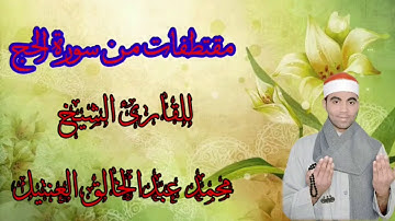 جواب قرآني من سوره الحج للقارئ /محمد عبد الخالق العنتيل