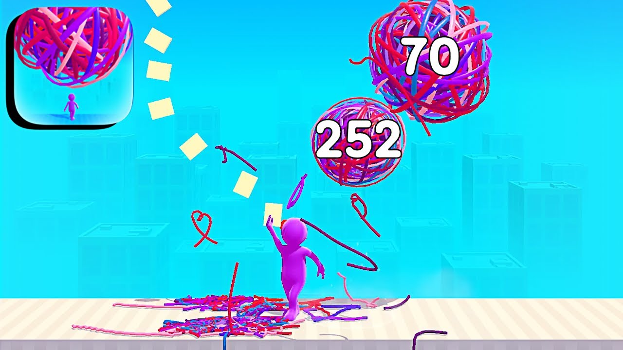 Rope Blast - All Levels Gameplay Android,ios (Levels 25-26) - YouTube