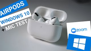 Pair Airpods to Windows 10 / Zoom (Mic Test)