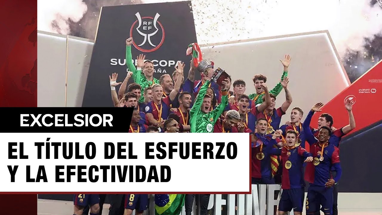 ¡Barcelona destroza al Real Madrid y conquista la Supercopa! - YouTube