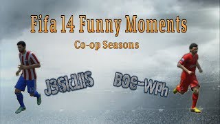 Fifa 14 Co-op Seasons Funny / Random Moments Ep. 2  (Improvement, True or False, Offside, WWE)