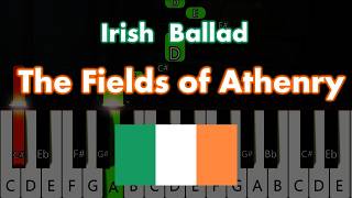 The Fields of Athenry - Irish Folk Ballad | Piano Tutorial with Notes 🇮🇪