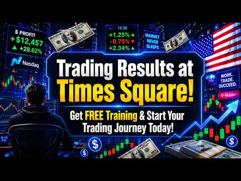Trading Results at Times Square! 📈 Get FREE Training & Start Trading Today! 💸 | Hafiz Ahmed