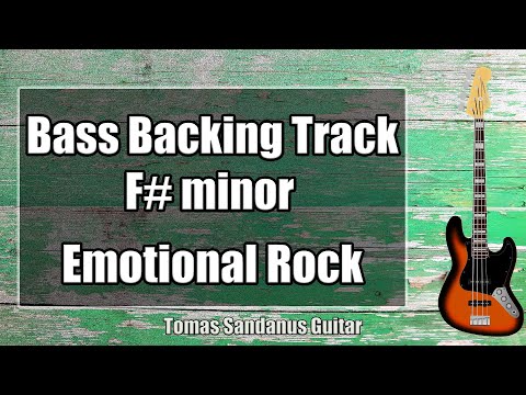 bass-backing-track-f#-minor---f#m---f-sharp---emotional-rock-ballad---no-bass