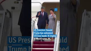 US President Donald Trump welcomes Chinese leader Xi Jinping to Washington, DC.