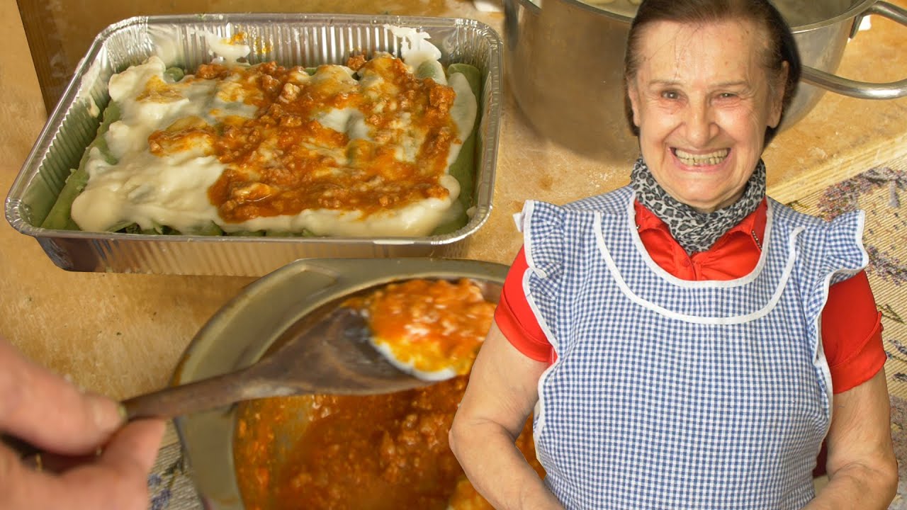 Pasta Grannies enjoy Ernestina's spinach and meat cannelloni! YouTube