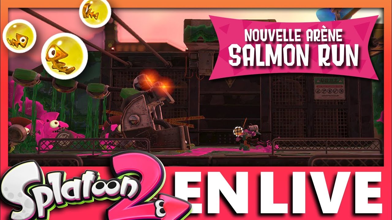 SALMON RUN SUR LA NOUVELLE MAP - Fumoir Sans-Espoir sur SPLATOON 2 - La mise à jour a ajouté une nouvelle arène dans Salmon Run, on va tester tout ça ! N'hésitez pas à aller voir mes autres vidéos sur la mise à jour également.