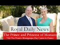 Prince albert ii and princess charlene of monaco visit a day center in france plus more royalnews