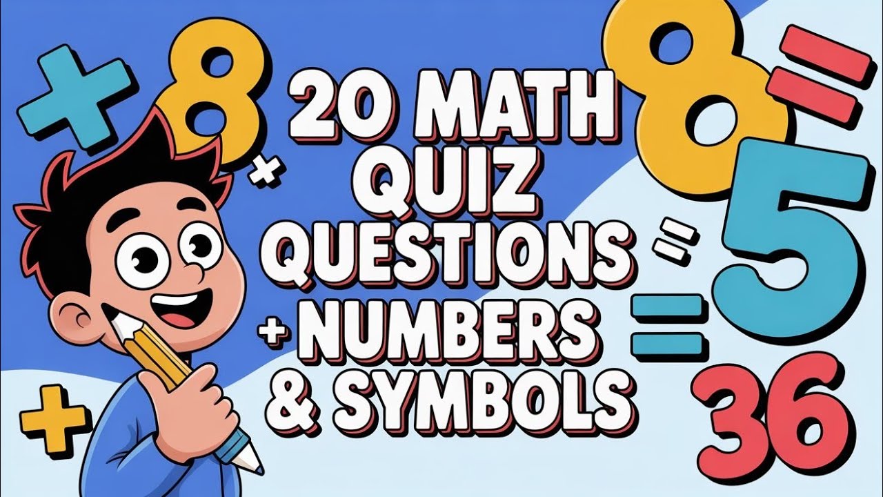 Random Easy Math Questions Math Quiz | 20 Easy Math Questions with Answers | Fun Math MCQs - YouTube