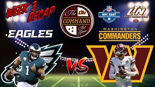 Celebrity The COMMAND Post Game LIVE!  |  Eagles @ Commanders  |  Instant Postgame Analysis LIVE! Profile