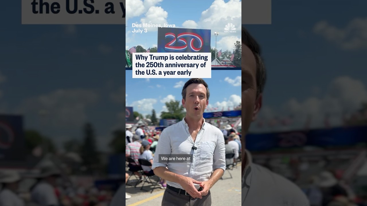 Why Trump is celebrating the 250th anniversary of the U.S. a year early