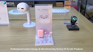 RECHI |Custom Counter Acrylic Display Factory| Acrylic TWS Earphone Retail Display Stand