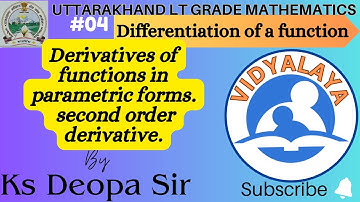 Parametric forms by Ks Deopa Sir(lt grade maths)