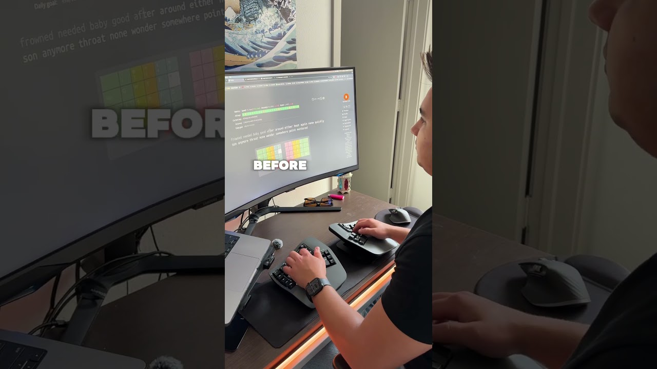 Sound test of blank PBT keycaps with the kalih quiet pink switches on my Kindesis Advantage 360 Pro