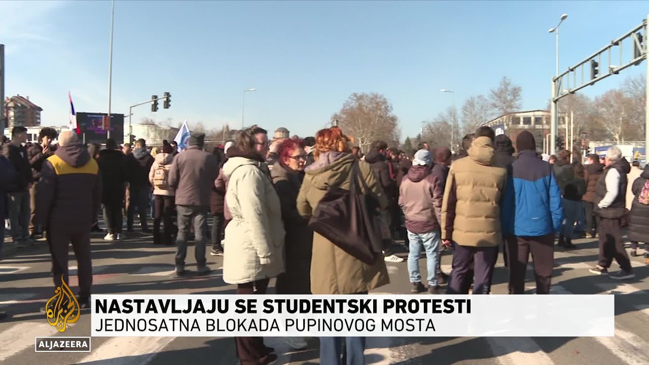 Studenti šire proteste po cijelom Beogradu, blokiran Pupinov most
