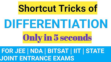 Tricks of Differentiation | JEE | NDA | BITSAT | IIT | VITEEE | COMEDK | OLYMPIAD | mathematicaATD