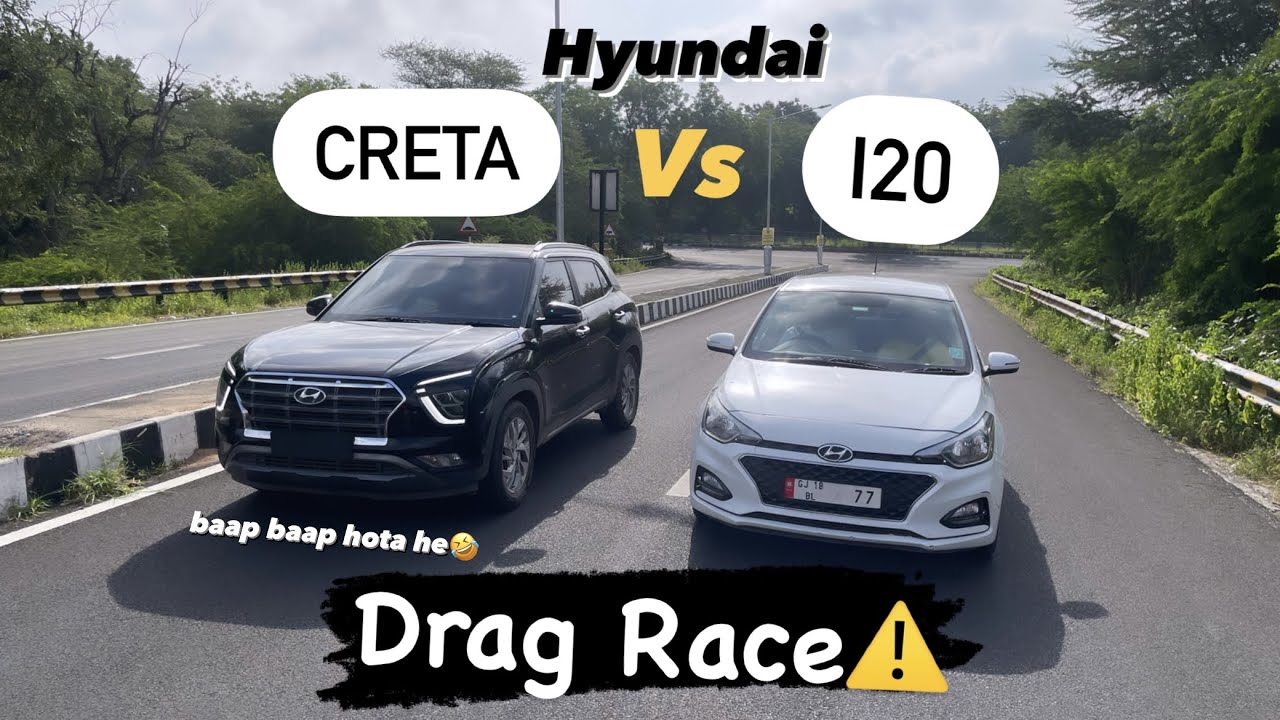Hyundai Creta 🔥Vs Hyundai i20 Sports 🚀| Diesel Vs Diesel | Drag Race⚠️ ...