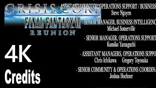 Crisis Core Final Fantasy 7 Credits 4K