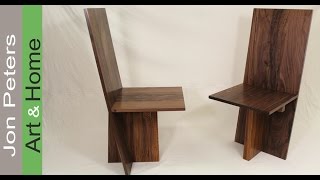 How To Make A Set Of Modern Chairs With Solid Walnut & Zebrawood