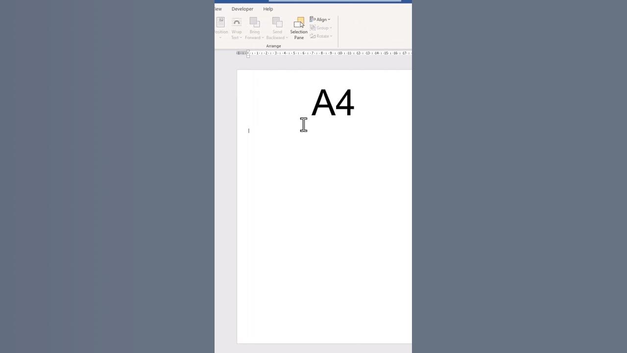 Ms word page size youtube