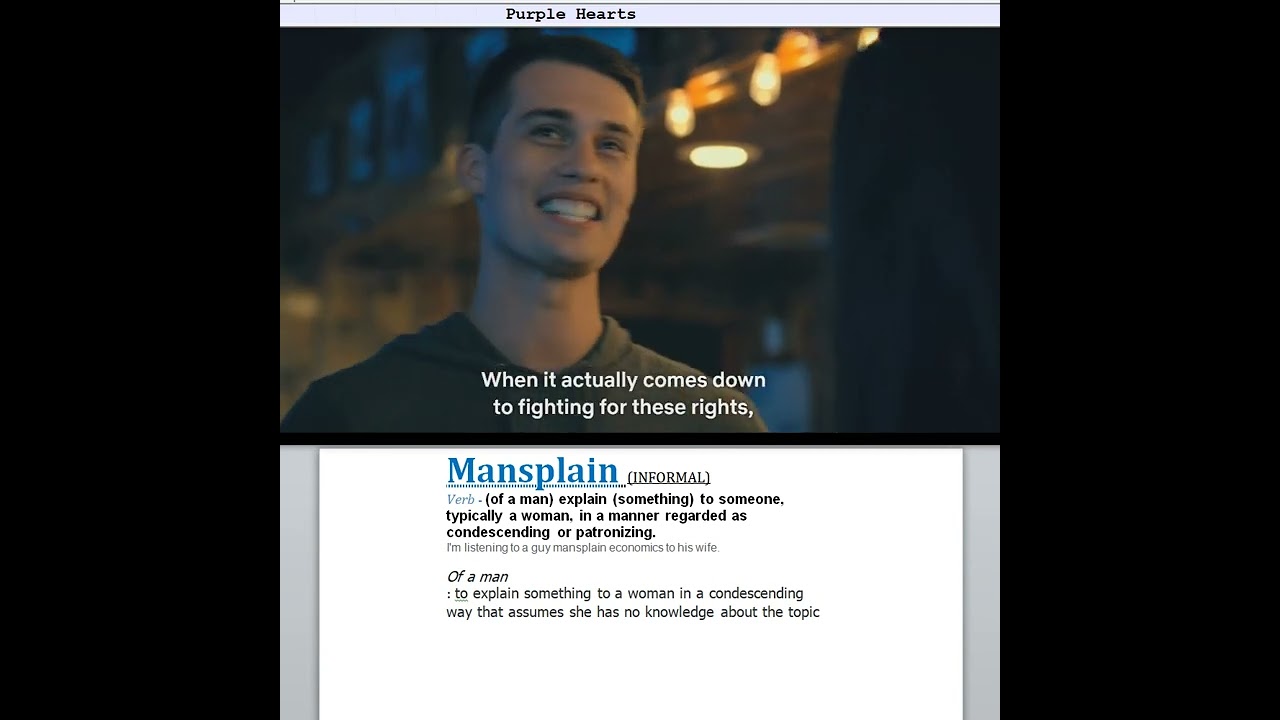 Mansplain - Meaning, Pronunciation, Usage | Learn English with TV Shows & Movies