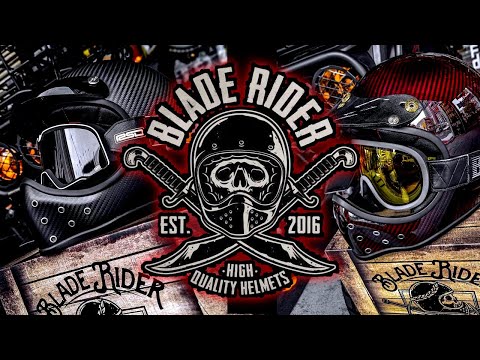 ブレイド ライダー BLADE RIDERヘルメットサイズ:L シールド付 他のバイク乗りと差が付くオシャレヘルメット『Blade Rider