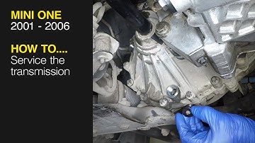 How to Service the transmission on the Mini One 2001 to 2006