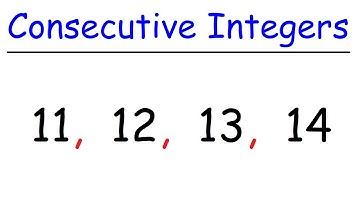 Consecutive Integers Word Problems - Even & Odd Examples