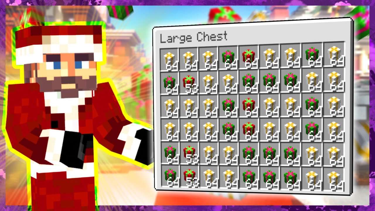 I Gave Away 5000 GIFTS for Christmas! Skyblock Christmas Update YouTube