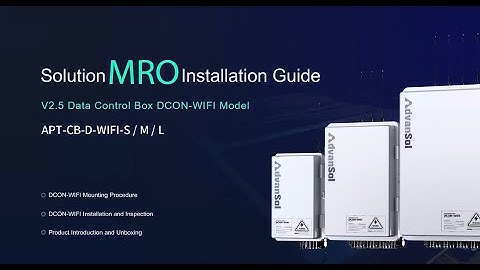 EN - Solution MRO - DCON WIFI Installation Video