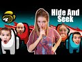 Playing Hide And Seek In Among Us! Don't Get Caught!