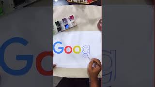 How to draw the Google logo #shorts