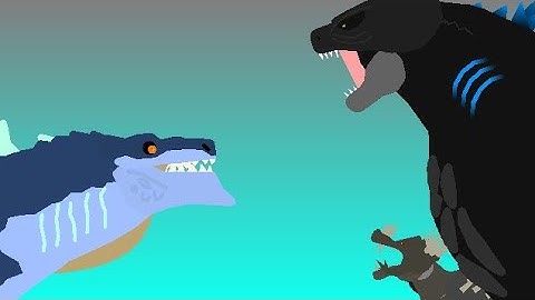 Godzilla 2019 VS Zilla Jr Stick Nodes Fight Animation