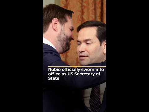 Rubio officially sworn into office as US Secretary of State | AJ #shorts
