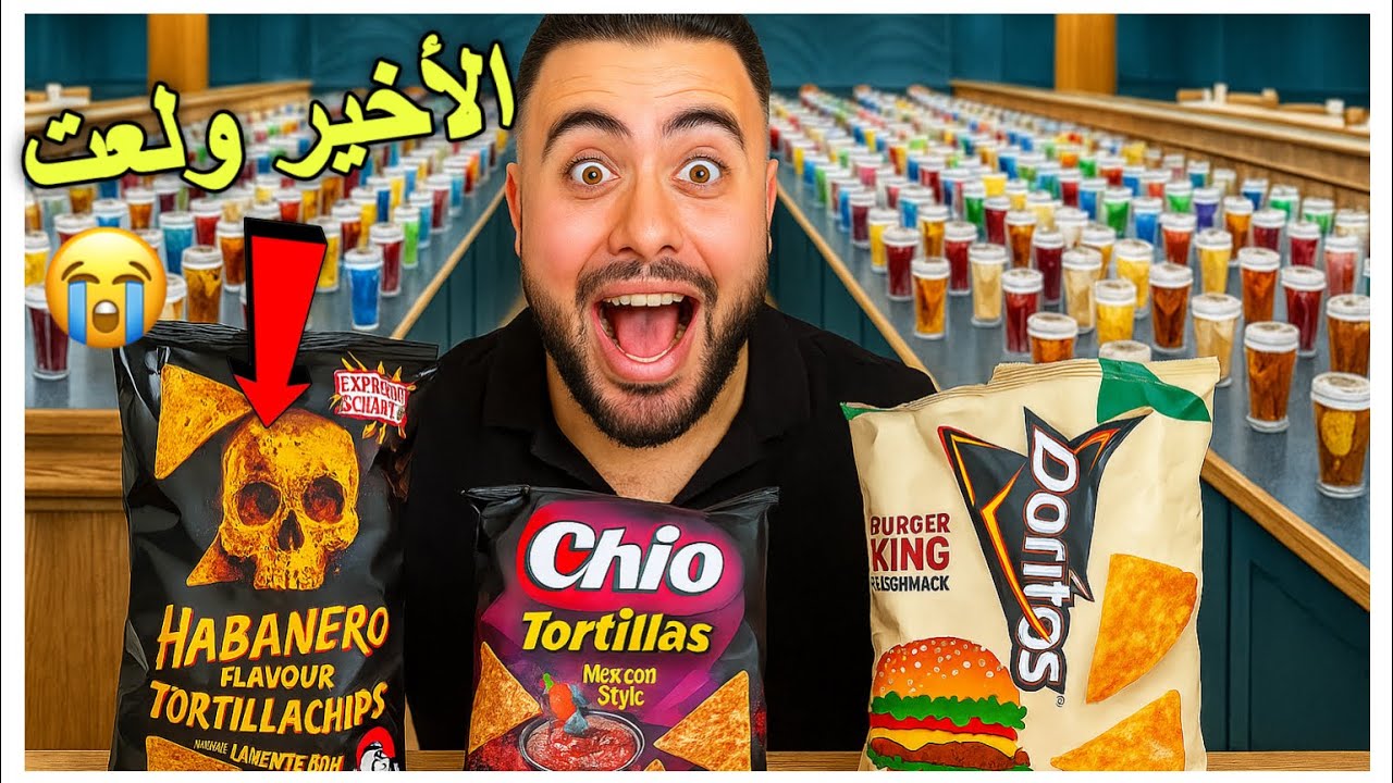 جربت 4 نكهات تورتيلا شبس 😋🔥 والأخيرة كانت مصيبة نار!