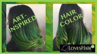 Green &amp; Yellow HAIR!!