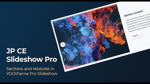 Advanced Slideshows in YOOtheme Pro - JP CE Slideshow Pro