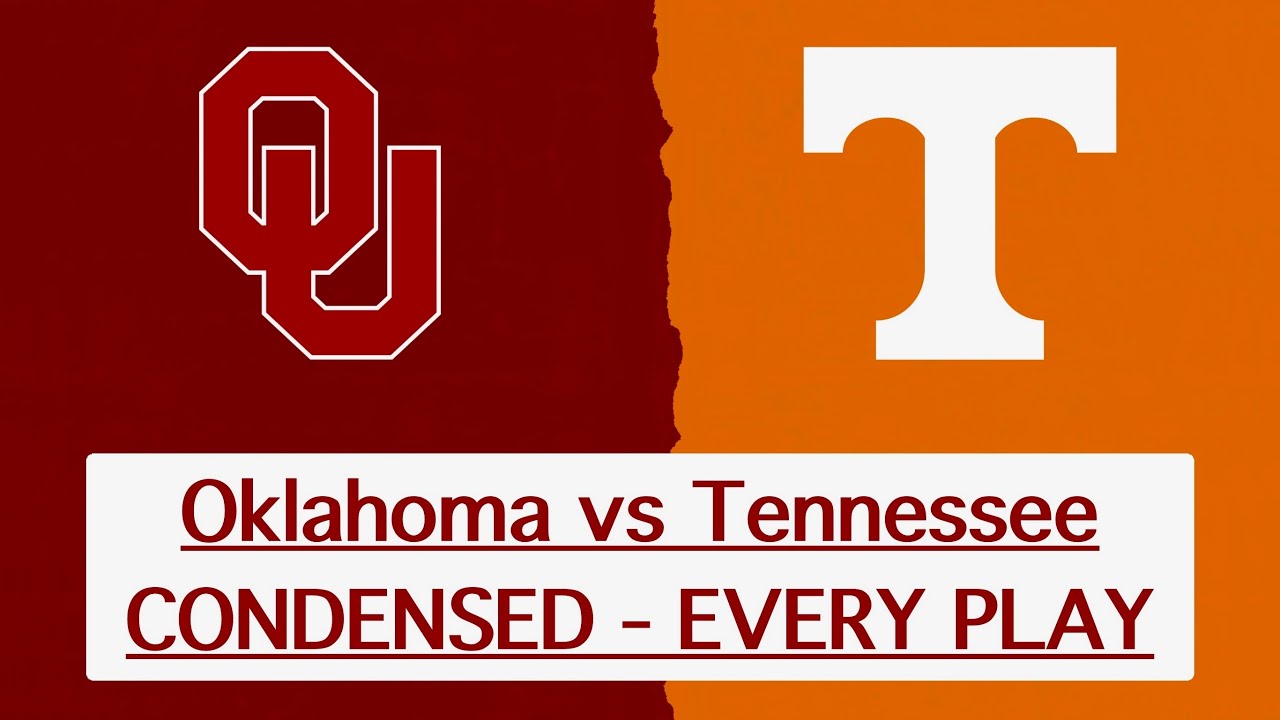 Oklahoma Sooners vs Tennessee Volunteers - Condensed Game - Week 10 - 11/1/2025