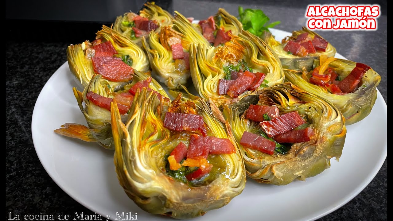 ALCACHOFAS con JAMÓN en FREIDORA DE AIRE