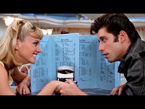 Danny & Sandy’s Diner Date | Grease (1978) 🍔❤️#GrandpaDadRa #GrandpaDadRaMovieClip