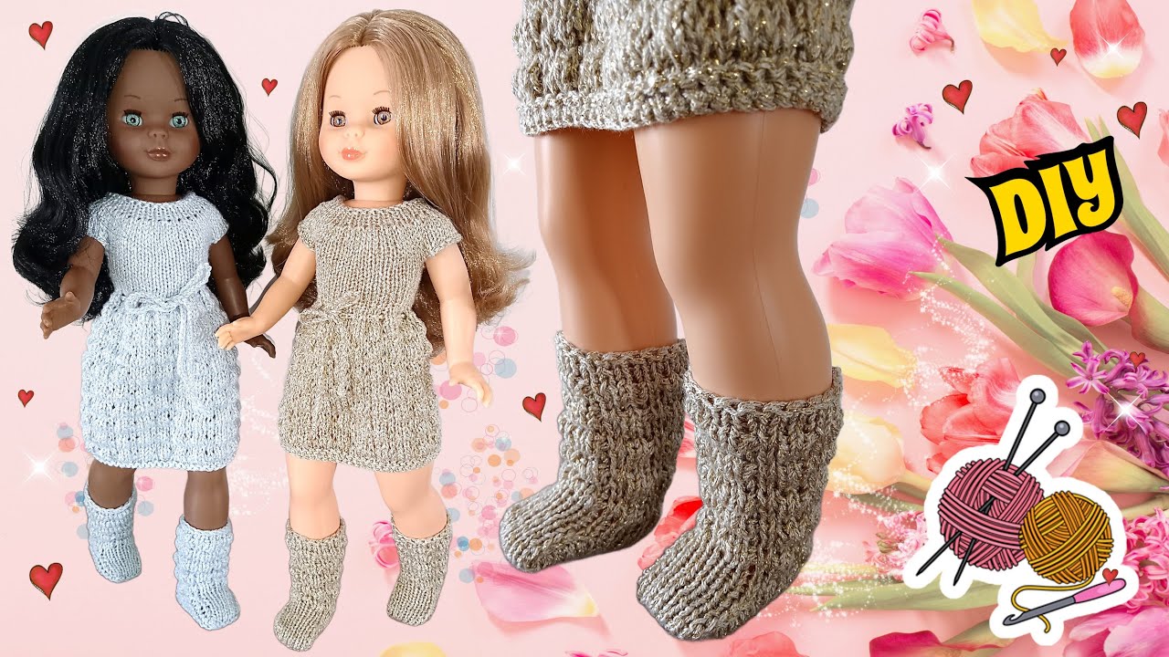 Te enseño a hacer Botas para Muñecas 🧶✨ Tutorial facil