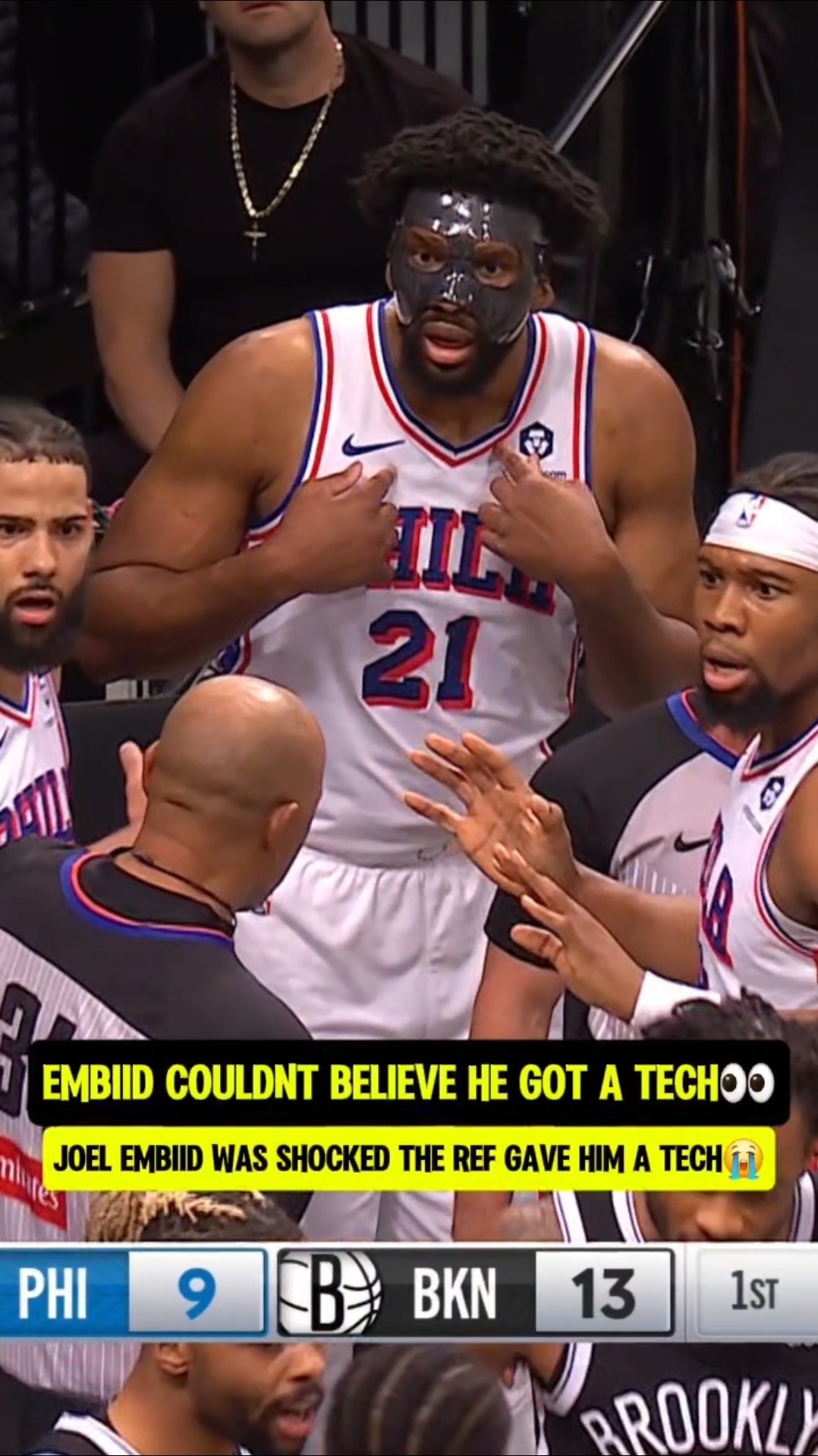 Embiid almost crashed out again?