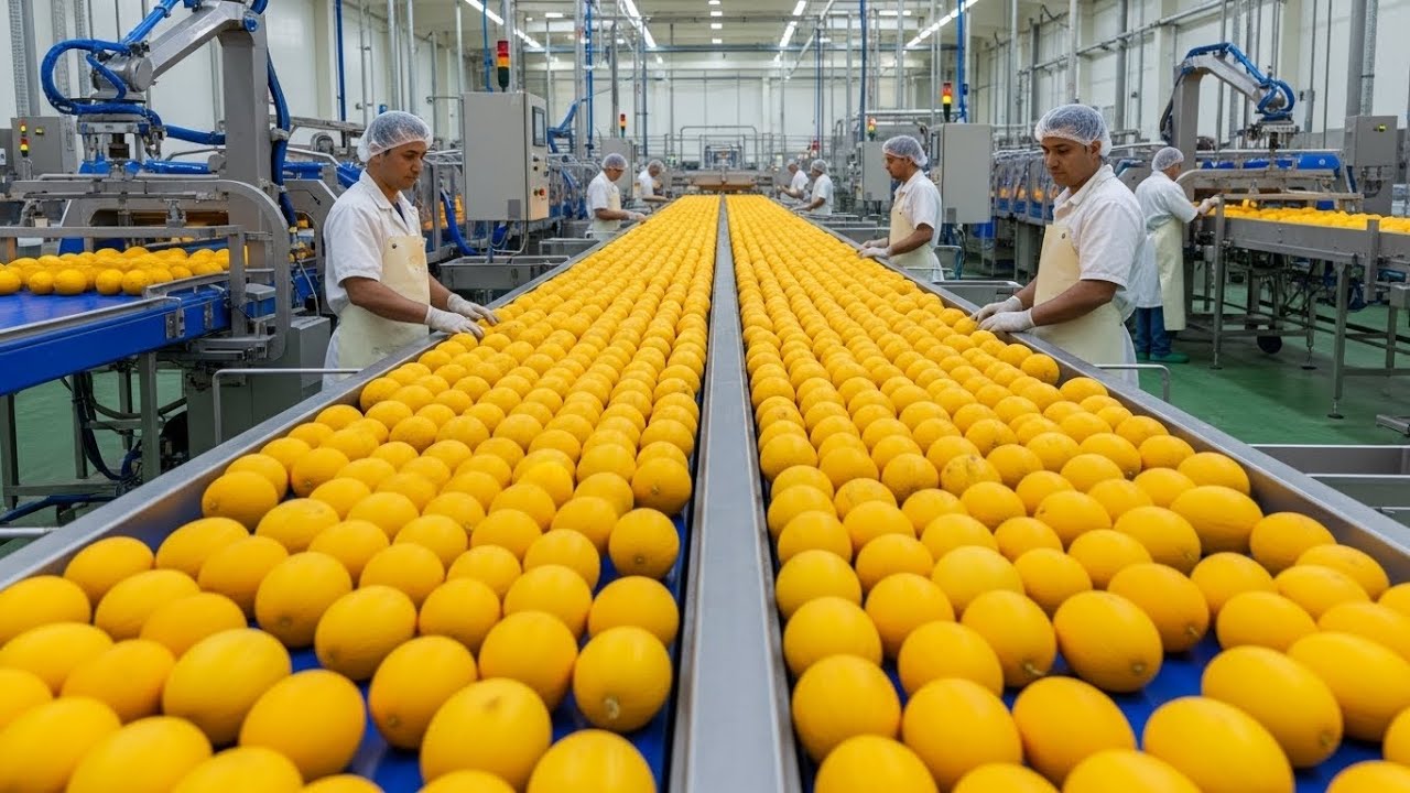 Inside a Modern Sweet Production Line: Mango Cake from Raw Roots to Finished Slice (Full Process)
