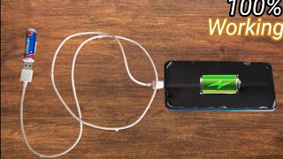 Charging My Phone Using 1.5 Volt Cell🔋