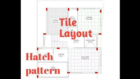 TILE LAYOUT/ How to create Tile Layout in Auto-cad By using Hatch Command/Smart work