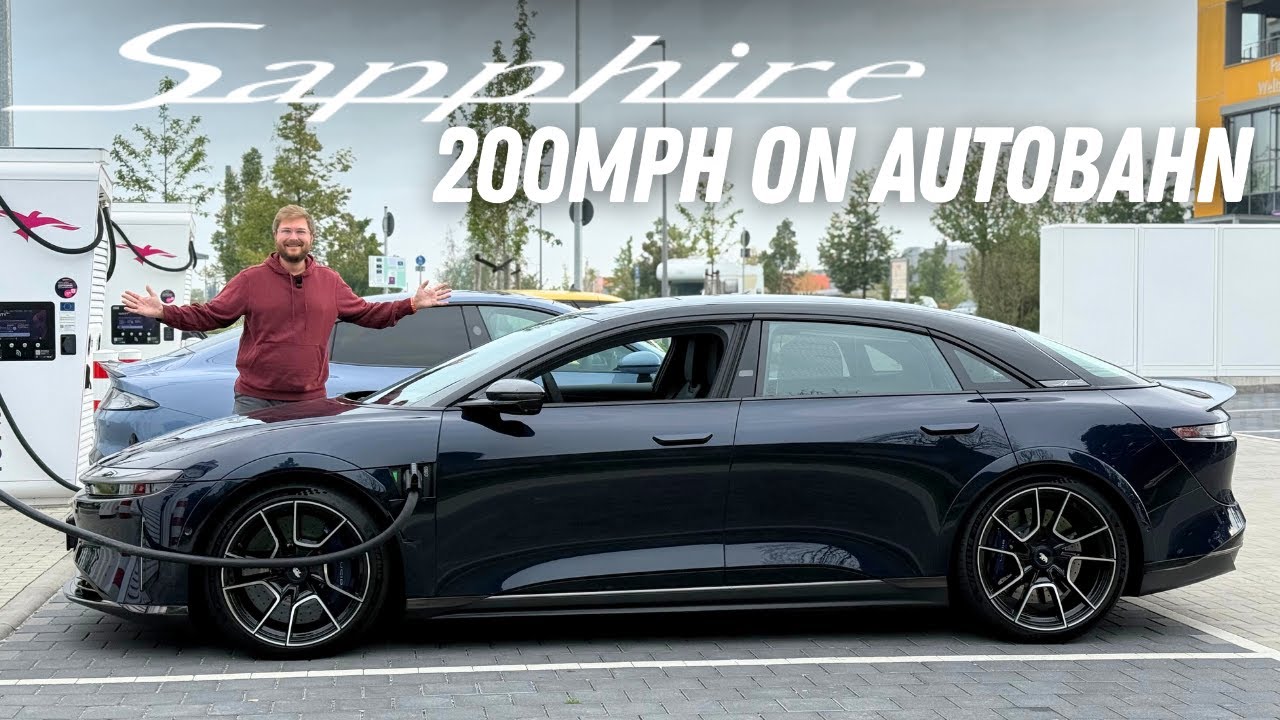 Driving Lucid Air Sapphire For The First Time Over 200 MPH On The Autobahn! This Thing Is Crazy