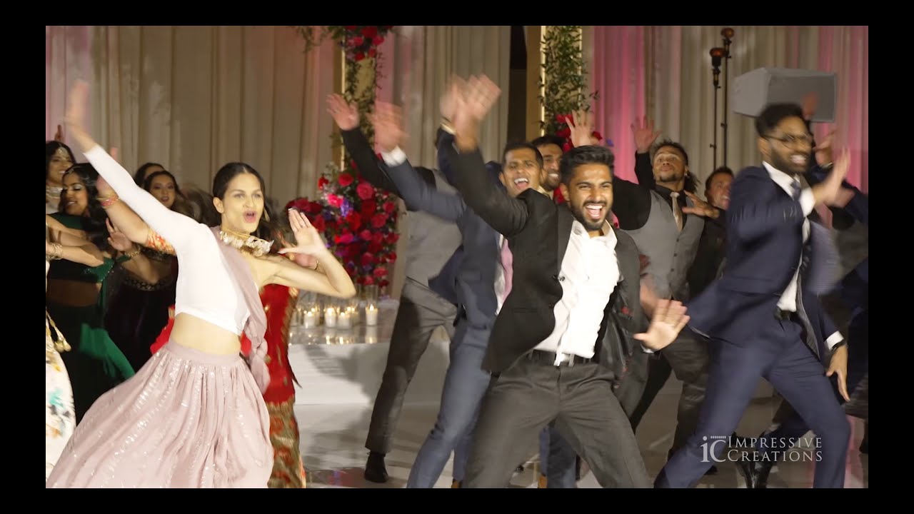 BOLLYWOOD MEDLEY Wedding Dance Friends Performance  Rohan  Anisha